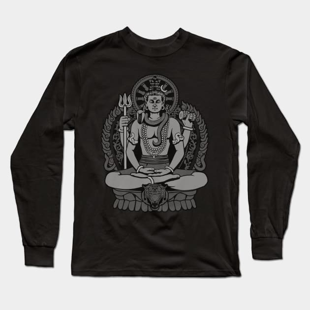 Lord Shiva Long Sleeve T-Shirt by GAz